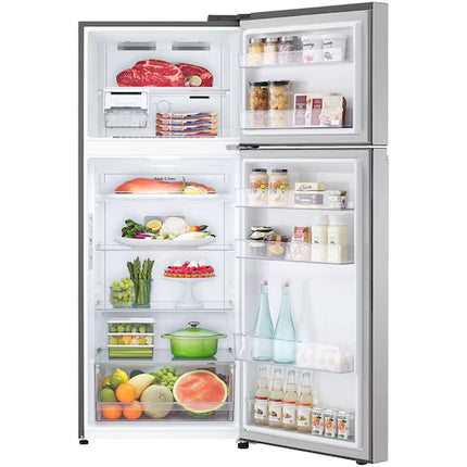 LG Top Freezer Refrigerator - 450 Liters - 2 Doors - No Frost - Inverter - Digital Display - Wi-Fi - Silver GNB592PFBQ