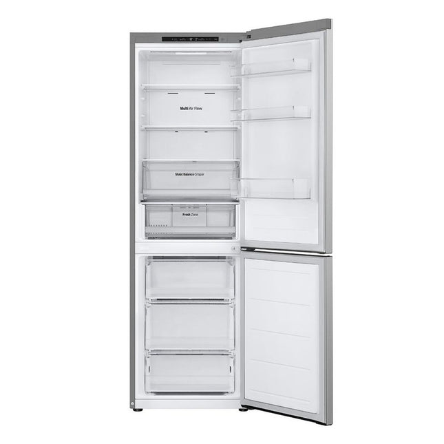 LG Combi Refrigerator with Bottom Freezer - 344 Liters - 2 Doors - No Frost - Digital Display - Silver GWB489FMGW