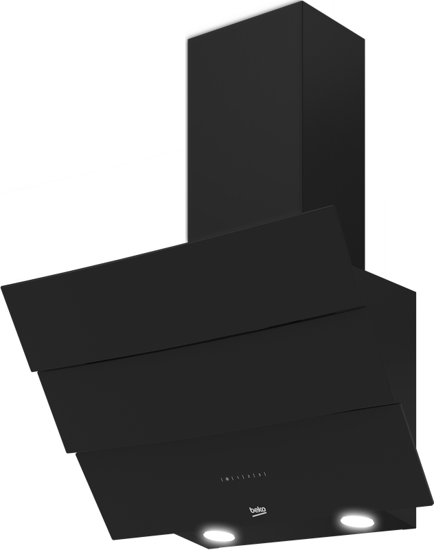 Beko Pyramid Built-in Cooker Hood - 60 cm - Black Glass - HCA62640BE