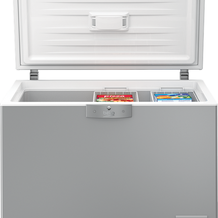 ديب فريزر افقي بيكو- 300 لتر- تبريد ثابت - فضي- HSA32500SEG