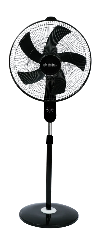 Master Electron Stand Fan - 18 Inch - 5 Blades - 3 Speeds - Black ME-SFB0018E