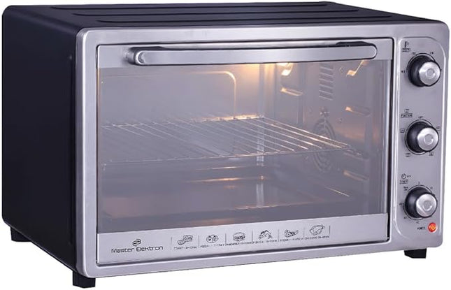 Master Electron 48L Electric Oven - 2500W - Grill - Fan - Silver ME-T48LS
