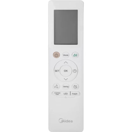 Midea Eco Master Split Air Conditioner - 1.5 HP - Inverter - Cooling Only - Plasma - Digital Display - White - MSEFT/MOSEFT/12CRDN8F