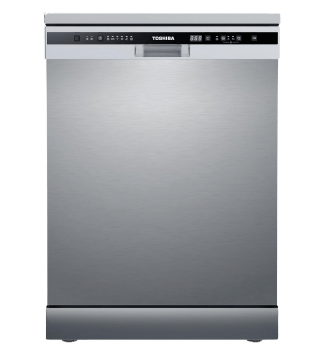 غسالة اطباق توشيبا ميديا - 13 فرد-   6 برامج - شاشة ديجيتال - ستانلس ستيل -  DW13F8AFSSEG