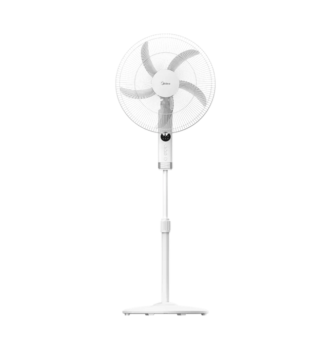 Midea  Pedestal Fan -18 inch-  75 Watts - 5 Blades - White  FS45/25MTW