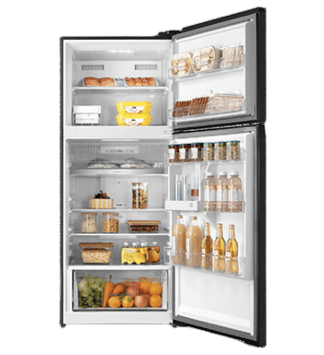 Toshiba Midea  Top Freezer Refrigerator - No Frost - Inverter - 411 Liter- 2 Doors - Gray - RT559WEPMN06