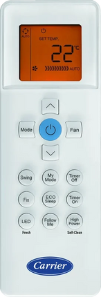 تكييف كلاسيك برو  كاريير - 2.25 حصان-  بارد /ساخن- انفرتر-  بلازما- شاشة ديجيتال - فضي -QDMT18DN