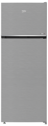 Beko Top Freezer Refrigerator - 406 Liter -Inverter -2 Doors - Frost Freezer - Silver-RDNE455M20XBIDEG