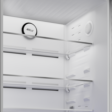 Beko Top Freezer Refrigerator - 406 Liter -Inverter -2 Doors - Frost Freezer - Silver-RDNE455M20XBIDEG