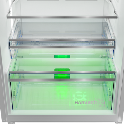 Beko Top Freezer Refrigerator - 406 Liter -Inverter -2 Doors - Frost Freezer - Silver-RDNE455M20XBIDEG