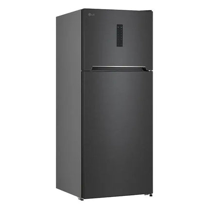 LG Top Freezer Refrigerator - 2 Doors- 401 Liter  - No Frost - Digital Display - Black- SBAN F402