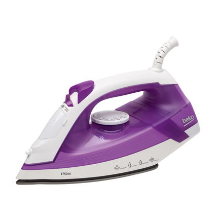 Beko Steam Iron - W1750- Ceramic Soleplate - Purple - SIM3617