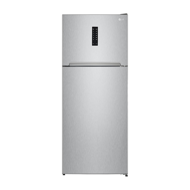 LG  Top Freezer Refrigerator - 2 Doors- 401 Liter - No Frost - Digital Display - Silver SSAN F402