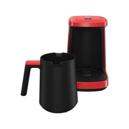 Beko Coffee Maker - 500W - One-Touch Coffee - 4 Cups - Red x Black - TKM2940 - image 3