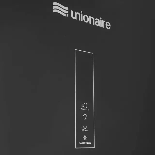 Unionaire Vertical Deep Freezer - 6 Drawers - No Frost - 230 Liters - Single Door - Digital Display - Black Glass - UF230LBG4MDA DTH