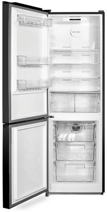 ثلاجة يونيون اير كومبي نوفروست - فريزر سفلي- 370 لتر- 2 باب - شاشة  ديجيتال - زجاج اسود- URN500CLBLG1A DTXHRBN