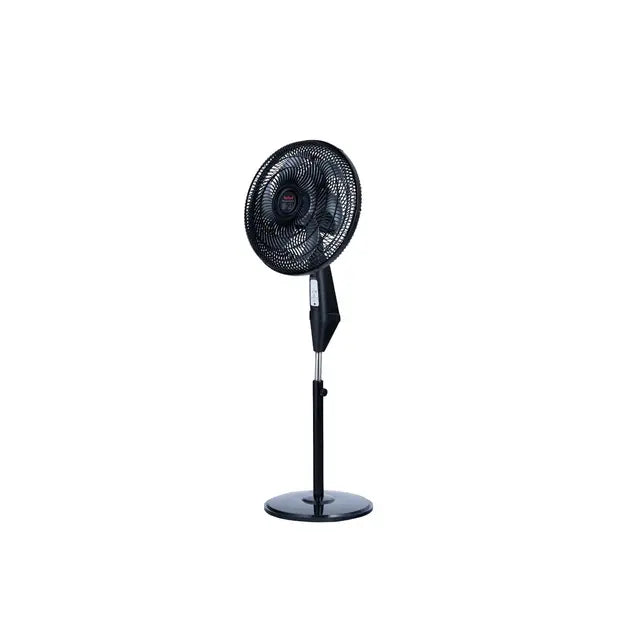 Tefal Stand Fan - 16 Inch - 6 Blades - 3 Speeds - Remote Control - Black - VG4130EE