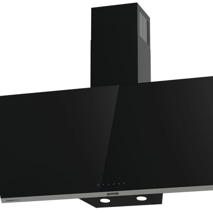 Gorenje Built-in Decorative Cooker Hood 60x90 cm - 3 Speeds - Black Glass - WHI944EB