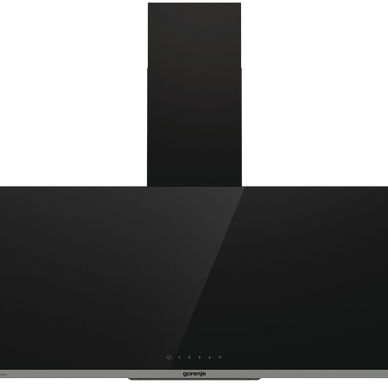 Gorenje Built-in Decorative Cooker Hood 60x90 cm - 3 Speeds - Black Glass - WHI944EB