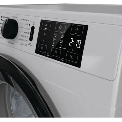 Alba Gorenje Front Load Washing Machine - 8 kg - 16 Programs - 1400 RPM - Digital Display - Steam - Silver - WNE184ASA