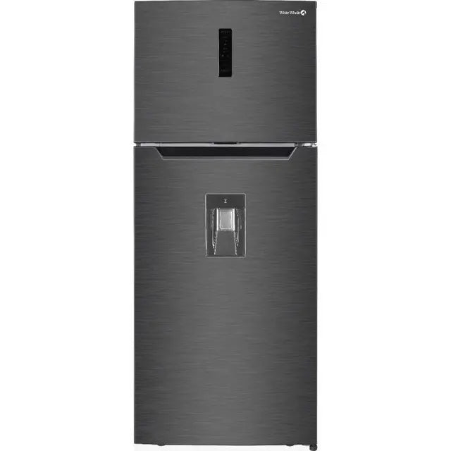 White Whale Top Freezer Refrigerator - 340 Liters - 2 Doors - No Frost - Inverter - Digital Display - Water Dispenser - Black - WR4385HBX