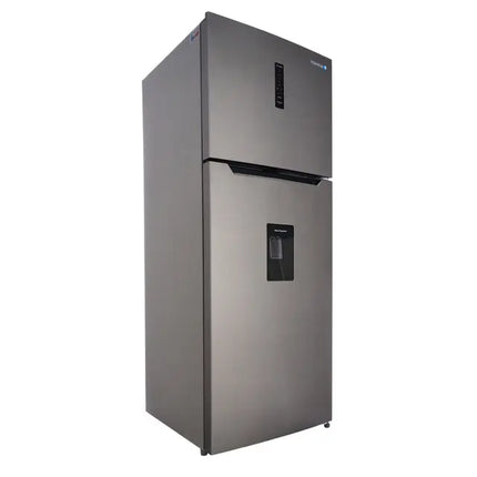 White Whale Top Freezer Refrigerator - 340 Liters - 2 Doors - No Frost - Inverter - Water Dispenser - Digital Display - Stainless Steel - WR4385HSSX