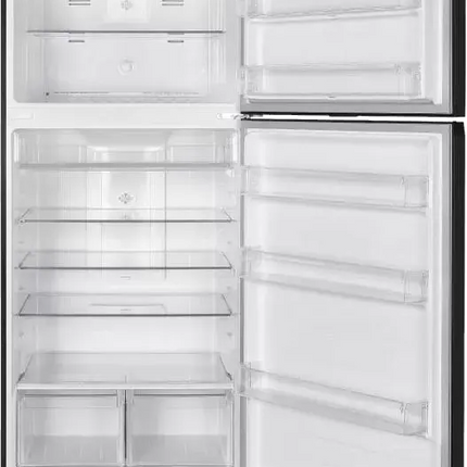 ثلاجة بفريزر علوي وايت ويل - 640 لتر- 2 باب - نو فروست - انفرتر - شاشة ديجيتال - اسود -WR6395HB