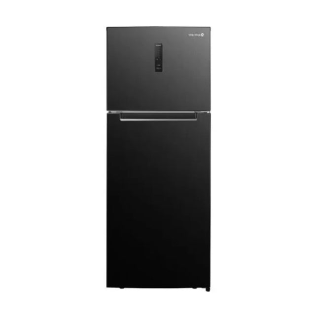 White Whale Top Freezer Refrigerator - 340 Liters - 2 Doors - No Frost - Inverter - Digital Display - Black Glass - WRG4385HBV