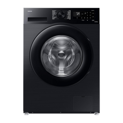 Samsung Front Load Washing Machine - 9 kg - 18 Programs - 1400 RPM - Steam Technology - Digital Display - Inverter - Smart Wi-Fi - Black - WW90CGC0EDABAS