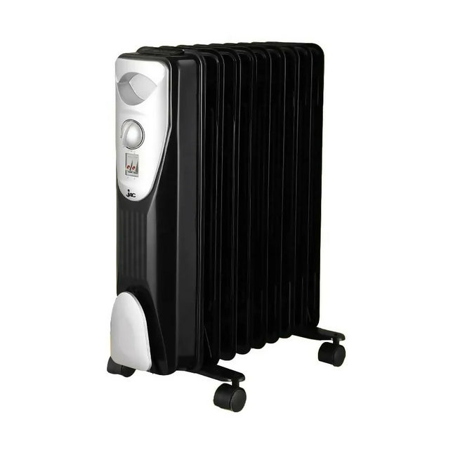 Jac NGH-329B Oil Heater, 9 Fins, 1500 Watt - Black