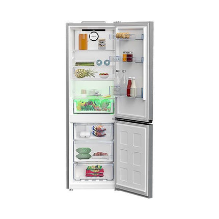 Beko Combi NoFrost Bottom Freezer Refrigerator , 367 Liter , Silver - RCNE367E30ZXB