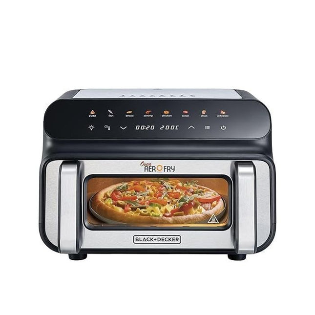 Black and Decker 5 in 1 Air Fryer , 2000 Watt  PGAF105B5 , 10.5 Liter , Digital Touch Screen