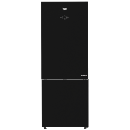 Beko 490L No-Frost 2-Door Combi Refrigerator B5RCNE565HXPBGE Bottom Freezer Digital Inverter - Black Glass