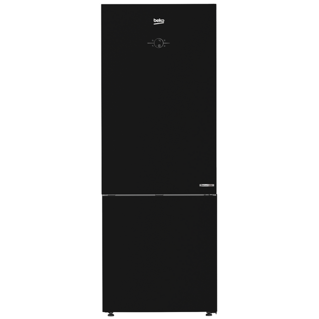 Beko 490L No-Frost 2-Door Combi Refrigerator B5RCNE565HXPBGE Bottom Freezer Digital Inverter - Black Glass