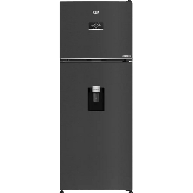 Beko Refrigerator 447 Liters No Frost 2-Door B3RDNE500LXBR Inverter Digital Dispenser - Black