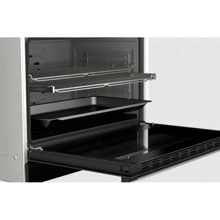 Bosch Series 6 Cooker 90 * 60 cm 5 Burners Cast Iron Digital Screen Full Safety HJY5G7V61S