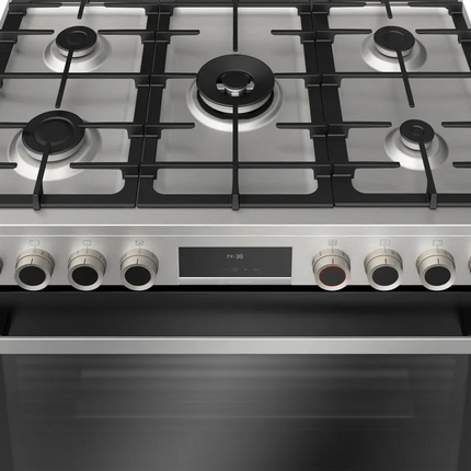 Bosch Series 8 Cooker 5 Burners 90 cm HIZ5G7W51S Digital Full Safety - Stainless Steel