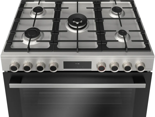 Bosch Series 8 Cooker 5 Burners 90 cm HIZ5G7W51S Digital Full Safety - Stainless Steel
