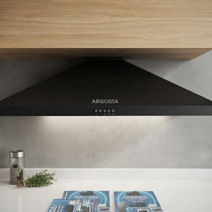 Argosta Inverter Pyramid Range Hood 90cm Black - AR P90 PBBL