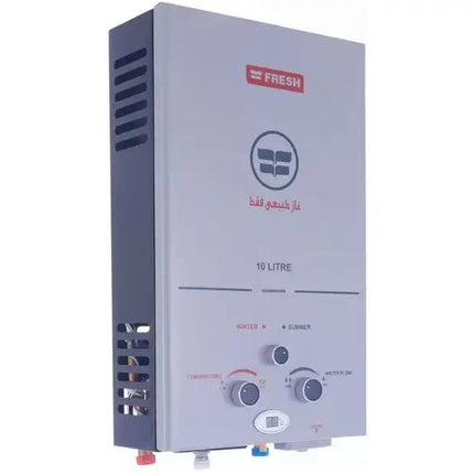 Fresh Gas Water Heater, 10 Liters, SPA 10L Silver