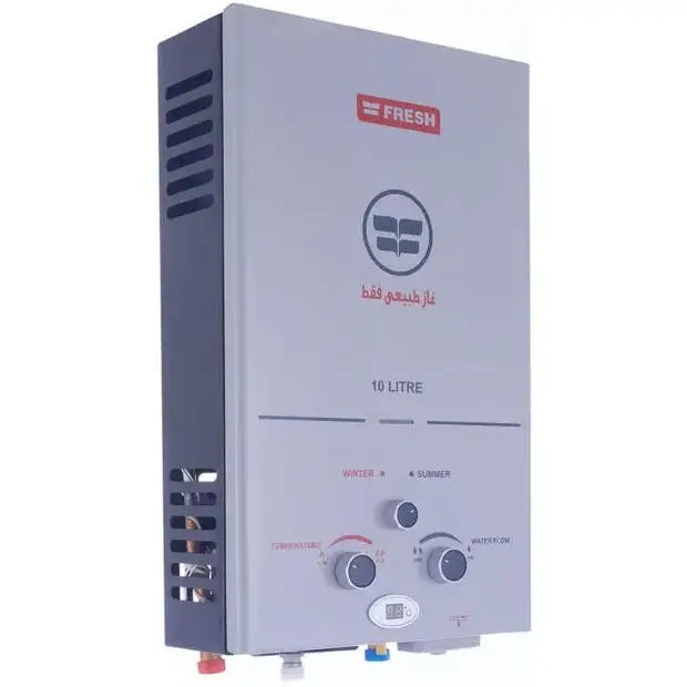 سخان مياه فريش غاز، 10 لتر، SPA 10L فضي 