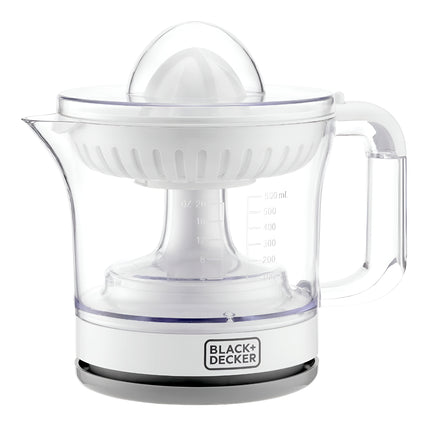 Black + Decker Electric Citrus Juicer , 600 milliliter 25 Watt White - CJ675-B5