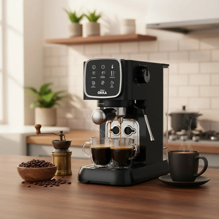 Arzum OKKA Solo Semi Automatic Espresso Machine SILVER Ok0034/05