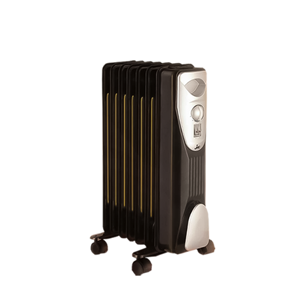 دفايه زيت جاك، 7 ريشة، 1200 وات، NGH-327B - اسود
