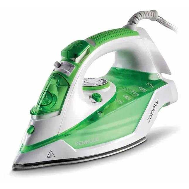 Kenwood 30 Reviews 2600W 350 ml Steam Iron, Ceramic Sole Panel, Environmental Function, 45/140g Steam Power, Anti-Distillation, Stp70.000W White/Green - (International Warranty)