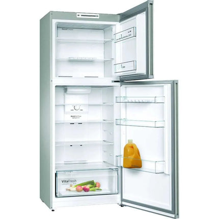 BOSCH Serie 2 No Frost Refrigerator, 328 Liter, Stainless Steel - KDN43NL2E8