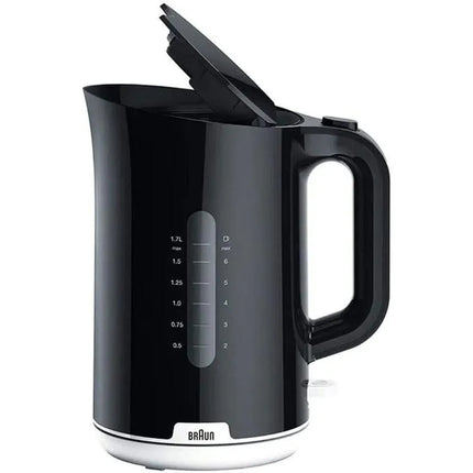Braun Electric Water Kettle, 1.7 Liters, 2200 Watt, Black - WK1100BK ( International Warranty )