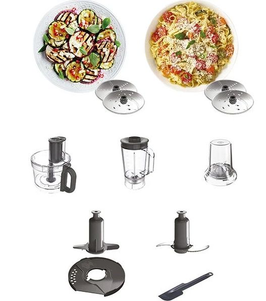 Kenwood Food Processor, 1000 Watt, 2 Liter, 32 Functions, White, FDP-65.400WH