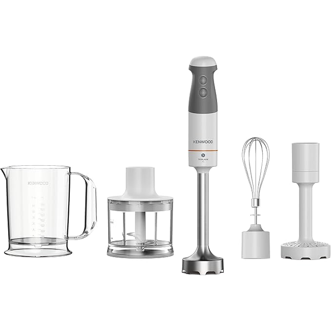 Kenwood HBM40.306WH Triblade XL Hand Blender, 850 Watt - White
