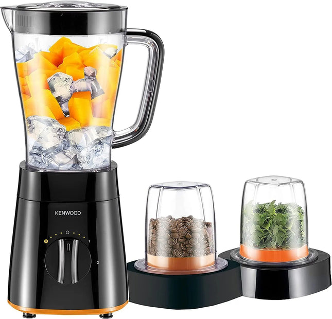 Kenwood Electric Blender, 500 Watt, 1.5 Liter, 2 Mills, Black, BLP16.360BK